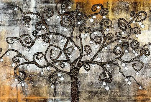 CUADRO DE MEDITACION ARBOL MARRON