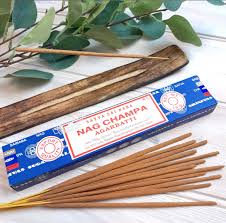 Nag Champa Azul con Porta Incienso